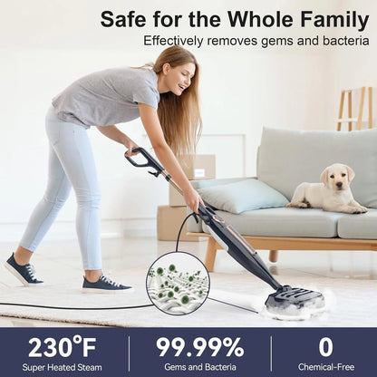 Steam Mop Cleaner with Rotating Mop